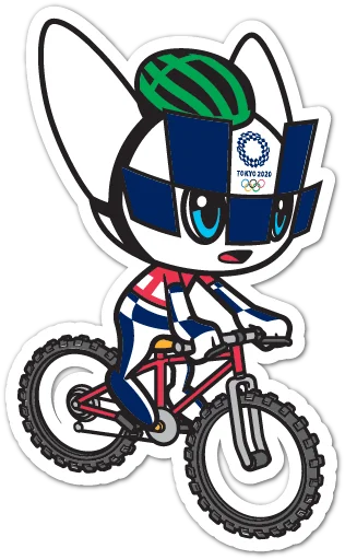 🚵 Стикер «Summer Olympics 2020 Miraitowa» для Telegram