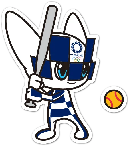 🥎 Стикер «Summer Olympics 2020 Miraitowa» для Telegram