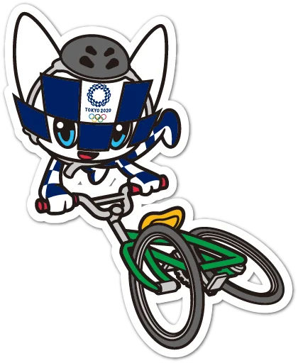 🚲 Стикер «Summer Olympics 2020 Miraitowa» для Telegram