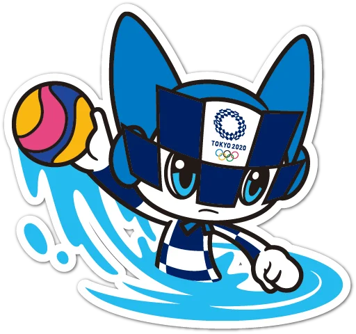 🤽 Стикер «Summer Olympics 2020 Miraitowa» для Telegram