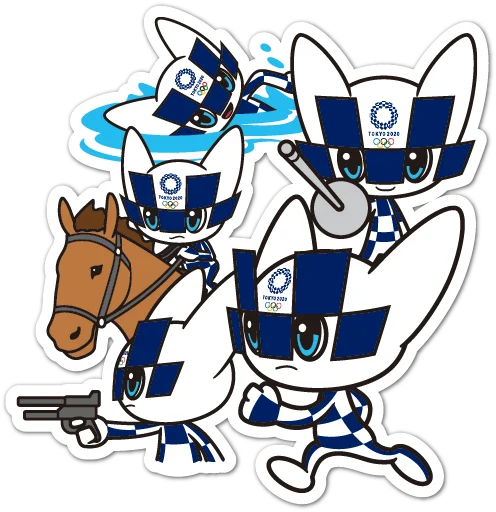 🏃 Стикер «Summer Olympics 2020 Miraitowa» для Telegram