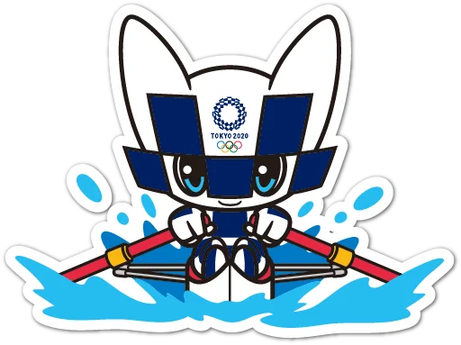 🚣‍♀️ Стикер «Summer Olympics 2020 Miraitowa» для Telegram