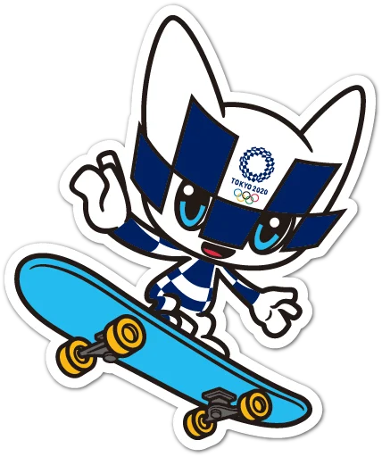 🛹 Стикер «Summer Olympics 2020 Miraitowa» для Telegram