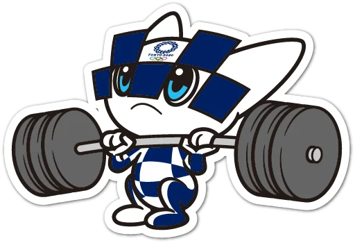 🏋️ Стикер «Summer Olympics 2020 Miraitowa» для Telegram