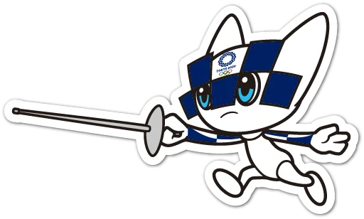 🤺 Стикер «Summer Olympics 2020 Miraitowa» для Telegram