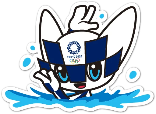 🏊‍♀️ Стикер «Summer Olympics 2020 Miraitowa» для Telegram