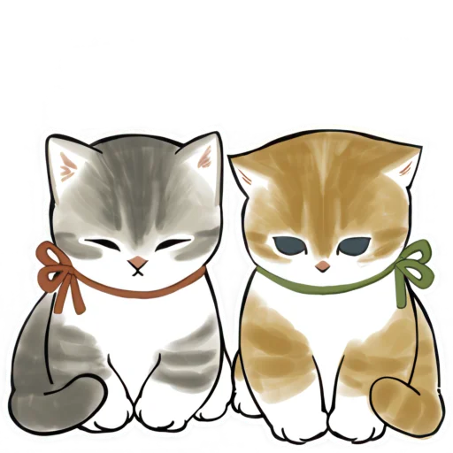 😌 Стикер «Милые котьки» для Telegram