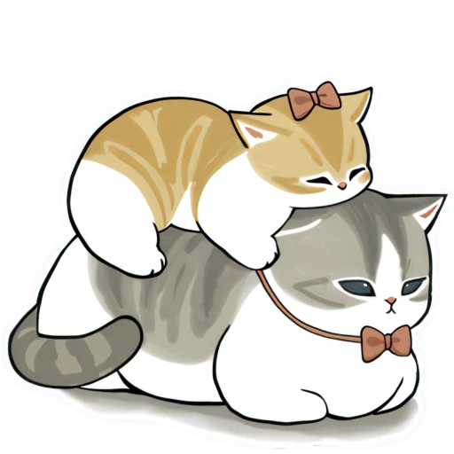 🥱 Стикер «Милые котьки» для Telegram