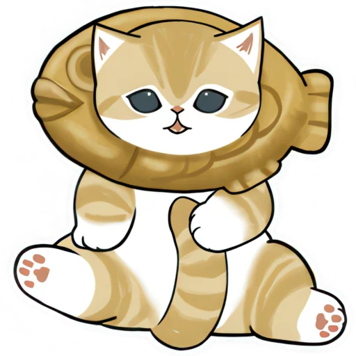 🐟 Стикер «Милые котьки» для Telegram