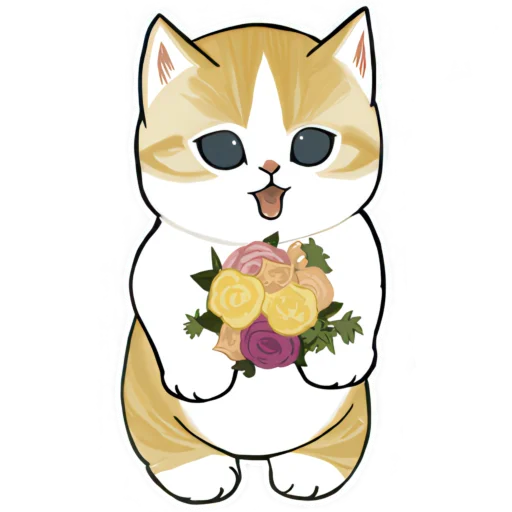 💐 Стикер «Милые котьки» для Telegram