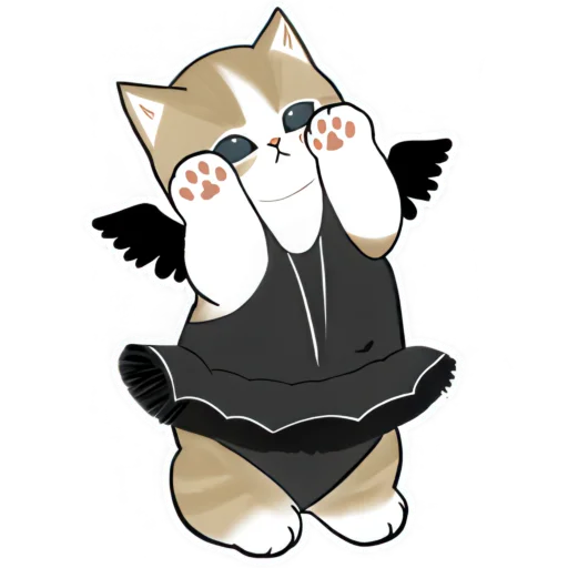 😇 Стикер «Милые котьки» для Telegram