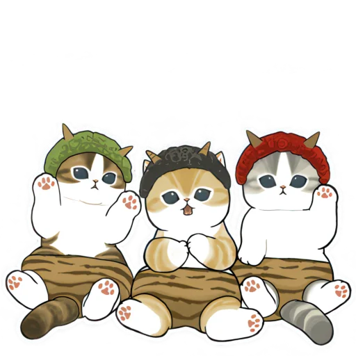 👋 Стикер «Милые котьки» для Telegram
