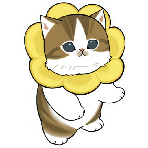 🌼 Стикер «Милые котьки» для Telegram