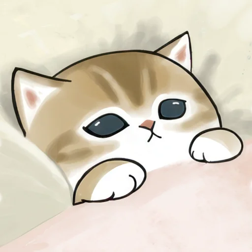 😴 Стикер «Милые котьки» для Telegram