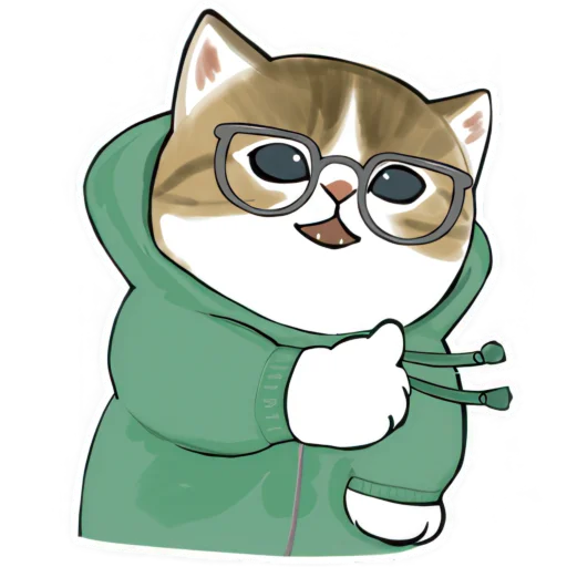 👍 Стикер «Милые котьки» для Telegram