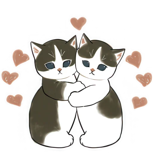 🥰 Стикер «Милые котьки» для Telegram