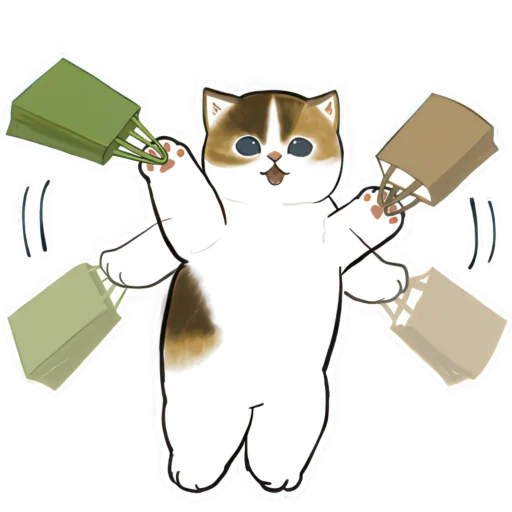 🛍 Стикер «Милые котьки» для Telegram