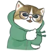 👍 Эмодзи «Милые котьки» для Telegram