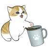 ☕️ Эмодзи «Милые котьки» для Telegram