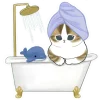 🛁 Эмодзи «Милые котьки» для Telegram
