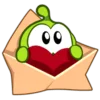 Стикерпак Om nom для Telegram