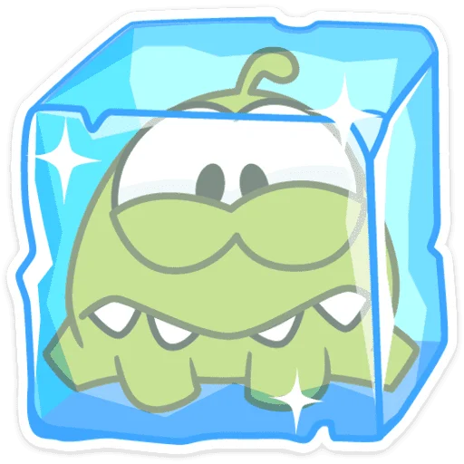 🥶 Стикер «Зима с Ам Нямом» для Telegram