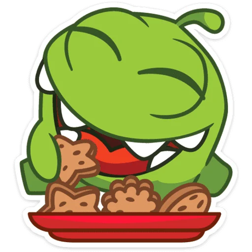 🍪 Стикер «Зима с Ам Нямом» для Telegram