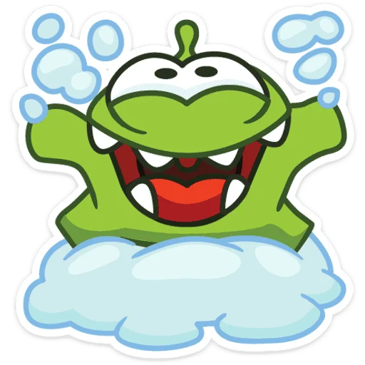 🤗 Стикер «Зима с Ам Нямом» для Telegram