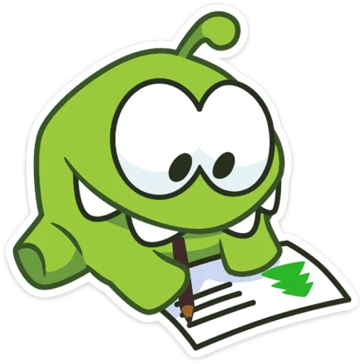 💌 Стикер «Зима с Ам Нямом» для Telegram