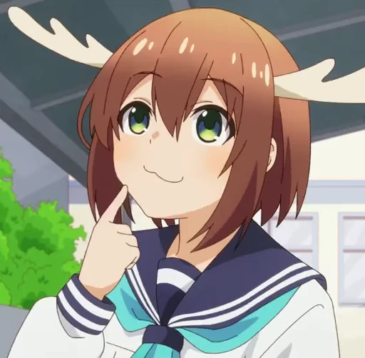 🤔 Стикер «Shikanoko Nokonoko Koshitantan» для Telegram