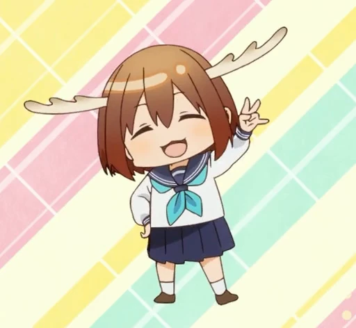 ✌️ Стикер «Shikanoko Nokonoko Koshitantan» для Telegram