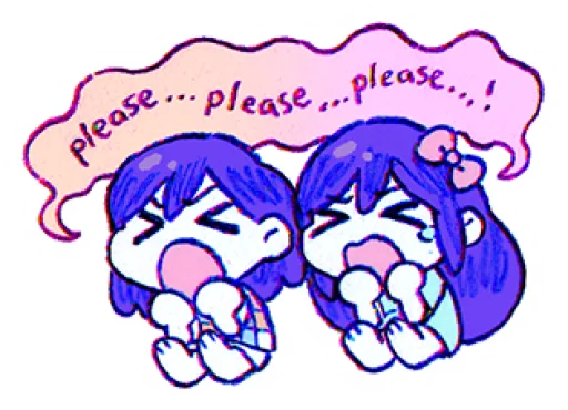 🙏 Стикер «Official Omori Stickers (OMOCAT)» для Telegram