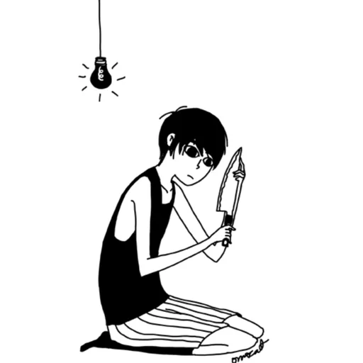 🤨 Стикер «Omori» для Telegram