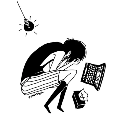 😫 Стикер «Omori» для Telegram