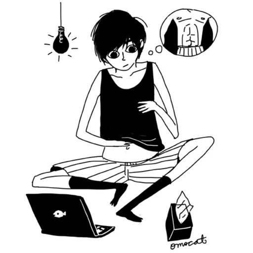 🤔 Стикер «Omori» для Telegram