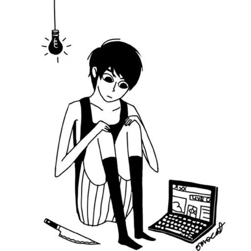 😠 Стикер «Omori» для Telegram