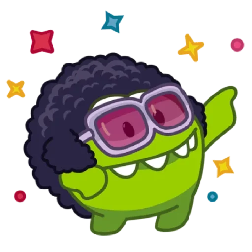 🕶️ Стикер «Ам Ням» для Telegram