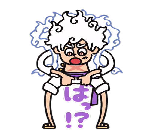 😰 Стикер «One Piece Luffy Gear 5» для Telegram