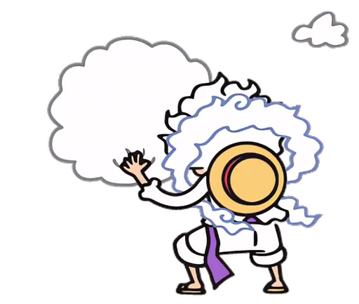 🛌 Стикер «One Piece Luffy Gear 5» для Telegram
