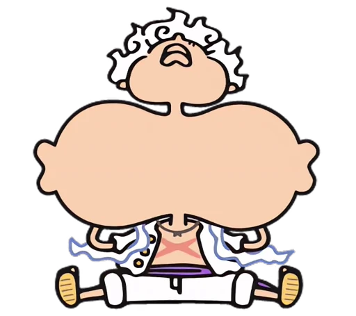🍖 Стикер «One Piece Luffy Gear 5» для Telegram