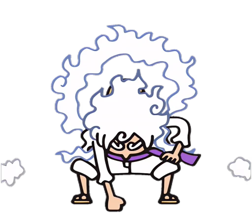 😁 Стикер «One Piece Luffy Gear 5» для Telegram