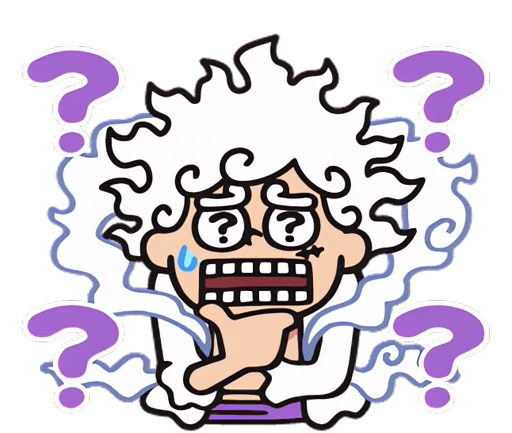 ❔ Стикер «One Piece Luffy Gear 5» для Telegram