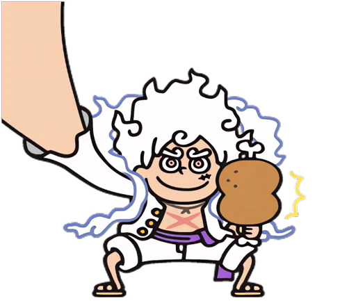 🍺 Стикер «One Piece Luffy Gear 5» для Telegram