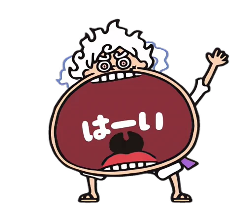 👋 Стикер «One Piece Luffy Gear 5» для Telegram
