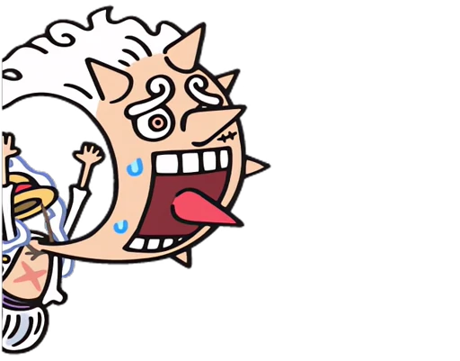 😖 Стикер «One Piece Luffy Gear 5» для Telegram