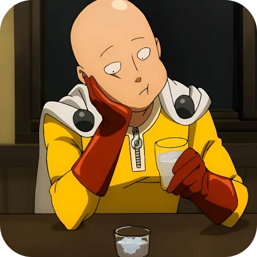 😒 Стикер «One Punch Man» для Telegram