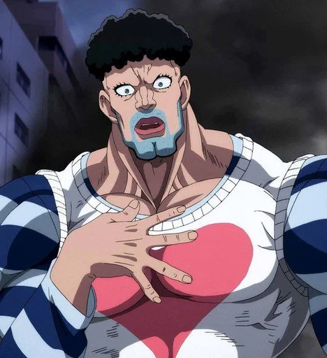 😧 Стикер «One Punch Man» для Telegram