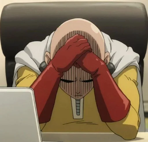 😔 Стикер «One Punch Man» для Telegram