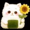 Стикер 7 Onigiri Cat #cat #animal #emoji