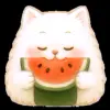 Стикер 4 Onigiri Cat #cat #animal #emoji